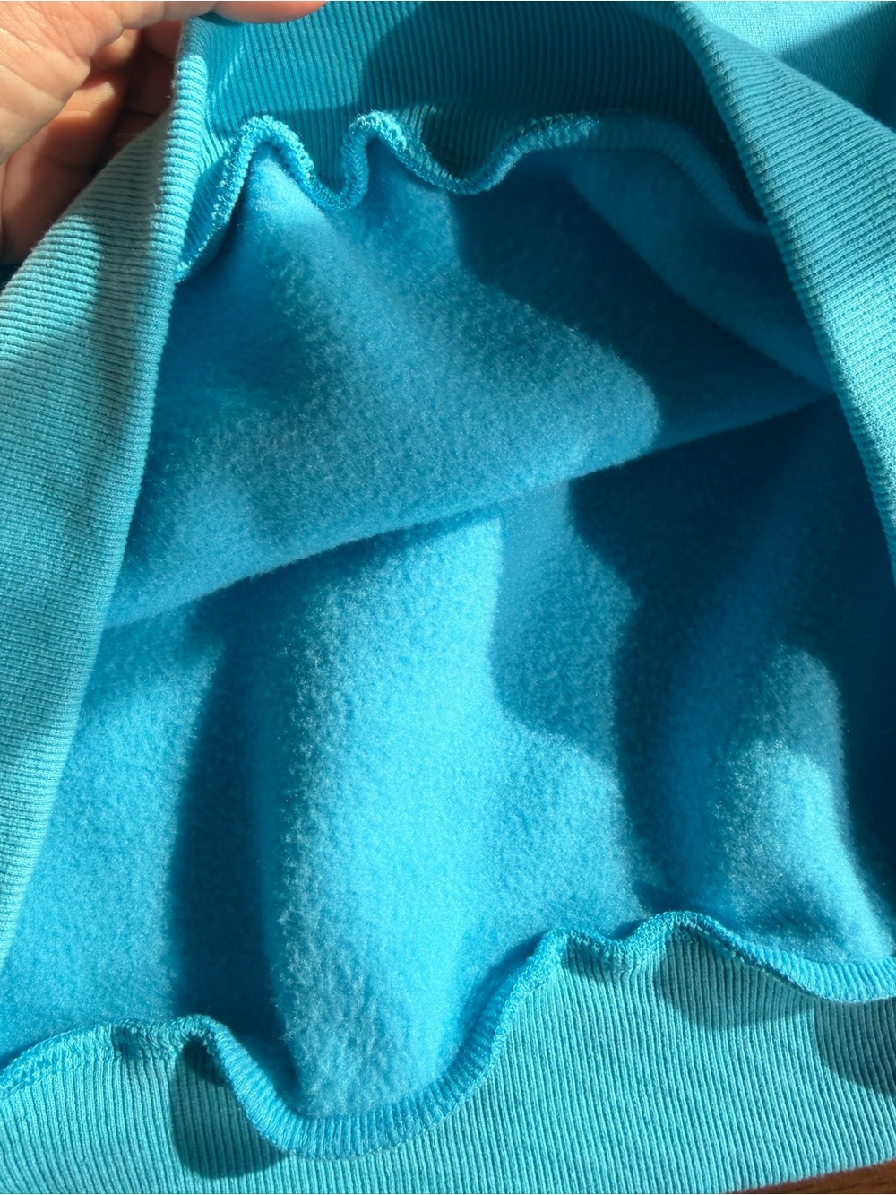 WHITE FOX VOL.3 Oversized Blue Sweatshirt Cozy Y2K Korean Style Pullover Size S - Picture 8 of 8